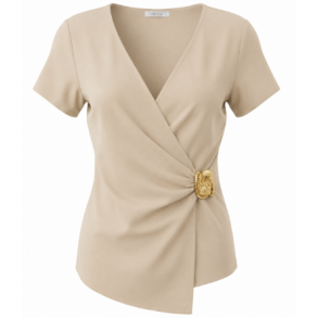 ISAKO DIVA CROSSOVER SHORT SLEEVE SAND