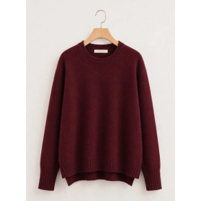 ISAKO KENYA PULLOVER BORDEAUX 