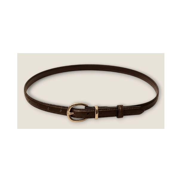 ISAKO KAMMA LEATHER BELT BROWN