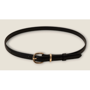 ISAKO KAMMA LEATHER BELT BLACK