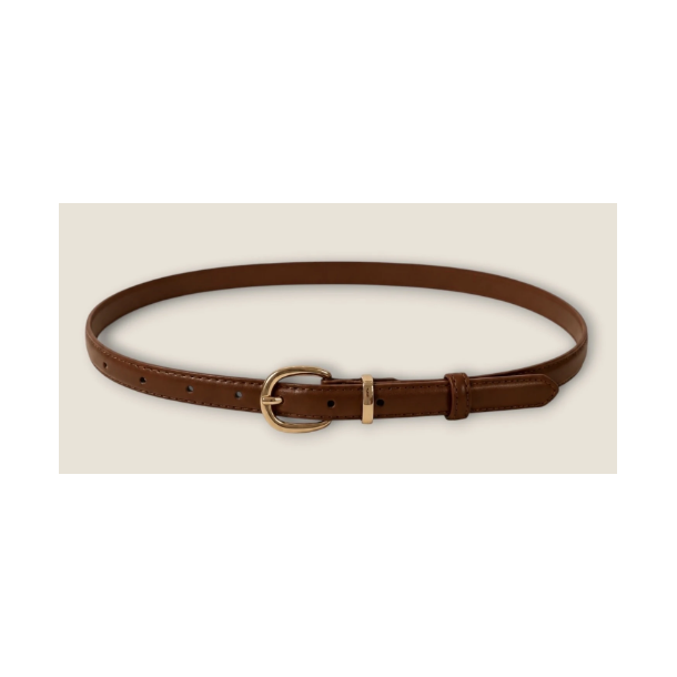 ISAKO KAMMA LEATHER BELT CAMEL
