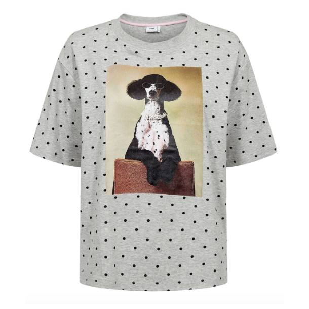 N�MPH NUROSSA OVERSIZE T-SHIRT L.GREY