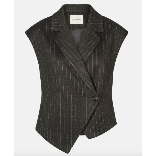 RUE de FEMME RDFNEWSOLVEIG VEST DARK ROCK