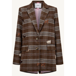 N�MPH NUEZMA OVERSIZE BLAZER KELP KELP BROWN HOUND
