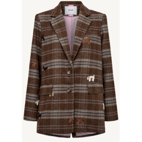 N�MPH NUEZMA OVERSIZE BLAZER KELP KELP BROWN HOUND