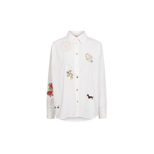 N�MPH NUHOLLIE SHIRT BRIGHT WHITE
