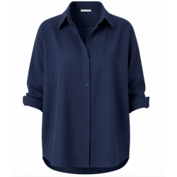 ISAKO YORKER PLAIN SHIRT NAVY 