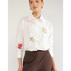 N�MPH NUHOLLIE SHIRT BRIGHT WHITE