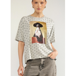 N�MPH NUROSSA OVERSIZE T-SHIRT L.GREY