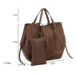 ISAKO SIENNA TOTE BAG BROWN