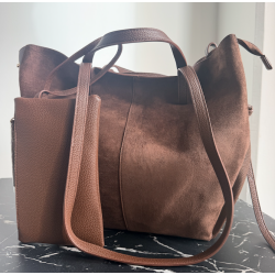 ISAKO SIENNA TOTE BAG BROWN