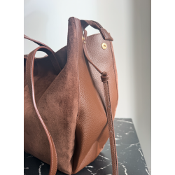 ISAKO SIENNA TOTE BAG BROWN