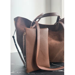 ISAKO SIENNA TOTE BAG BROWN