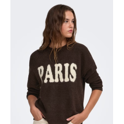 ONLY ONLJERICO L/S PULLOVER KNT COFFEE BEAN