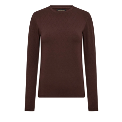 HYPE THE DETAIL TEE L/S H-LOGO BROWN