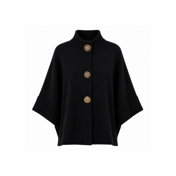 ISAKO VIOLA CARDIGAN BLACK
