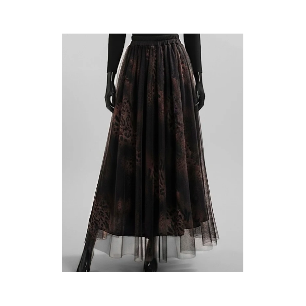 ISAKO ARIANA SKIRT BROWN/BLACK
