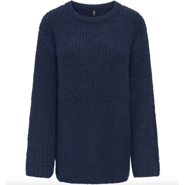 ONLY ONLMAGGIE LONG O-NECK KNIT NIGHT SKY