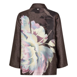 N�MPH NUCRISA BOXY SHIRT BLACK COFFEE