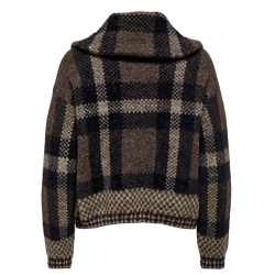 ONLY ONLMAROON ZIP CARDIDAN CHOCOLA CHOCOLATE