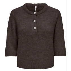 ONLY ONLMAGGIE SS BUTTON COFFEE  BEAN