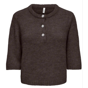 ONLY ONLMAGGIE SS BUTTON COFFEE  BEAN