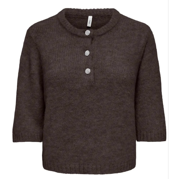 ONLY ONLMAGGIE SS BUTTON COFFEE  BEAN