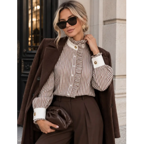 ISAKO CALISA SHIRT BROWN 