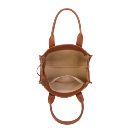 NEW YORK TOTE BAG CAMEL BROWN