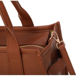 NEW YORK TOTE BAG CAMEL BROWN