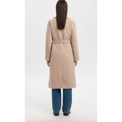 SELECTED FEMME SLFROSA WOOL BLEND COAT SAND