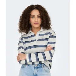 JACQUELINE de YONG JDYDARLING POLO SHIRT WHITE