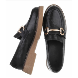CONCEPT GLAZE LOAFERS BLACK