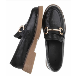 CONCEPT GLAZE LOAFERS BLACK