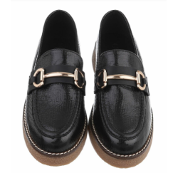 CONCEPT GLAZE LOAFERS BLACK