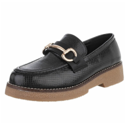 CONCEPT GLAZE LOAFERS BLACK