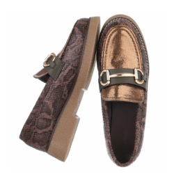 CONCEPT GLAZE LOAFERS BRONZE