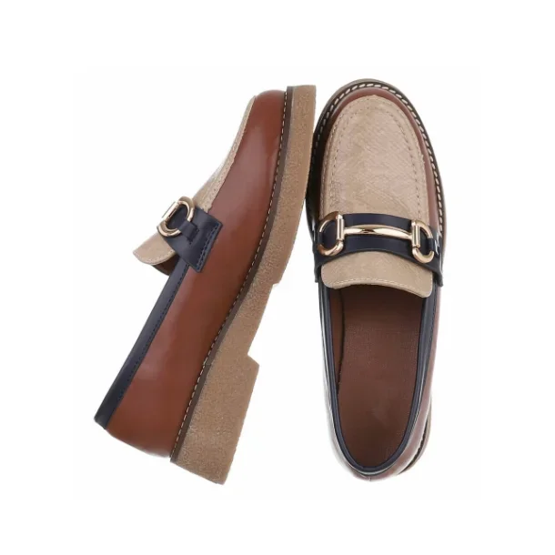 CONCEPT GLAZE LOAFERS BEIGE