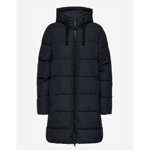 ONLY ONLCLAIR PUFFER HOOD COAT BLACK