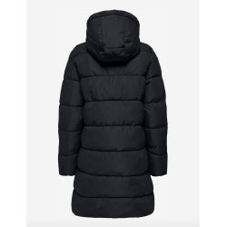 ONLY ONLCLAIR PUFFER HOOD COAT BLACK
