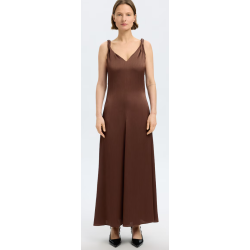 SELECTED FEMME SLFNORA DRESS BROWN