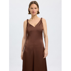 SELECTED FEMME SLFNORA DRESS BROWN