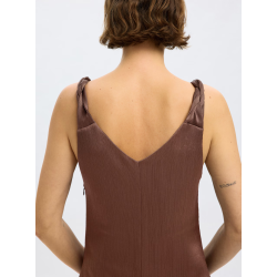 SELECTED FEMME SLFNORA DRESS BROWN