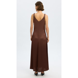 SELECTED FEMME SLFNORA DRESS BROWN