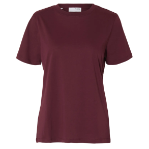 SELECTED FEMME SLFMYESSENTIAL O-NECK TEE FIG
