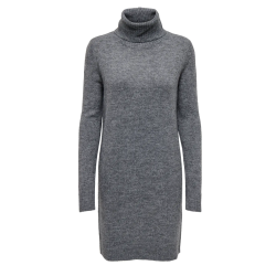 JACQUELINE de YONG JDYELANOR COWLNECK DRESS DARK GREY