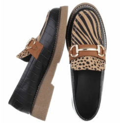 CONCEPT GLAZE LOAFERS ZEBRA