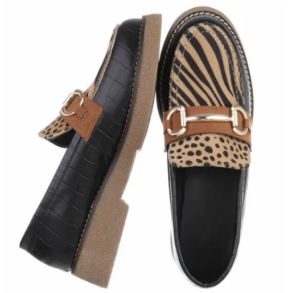 CONCEPT GLAZE LOAFERS ZEBRA