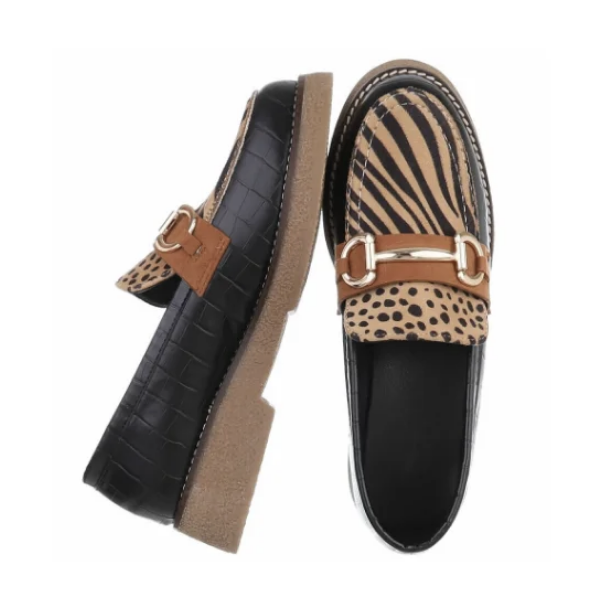 CONCEPT GLAZE LOAFERS ZEBRA