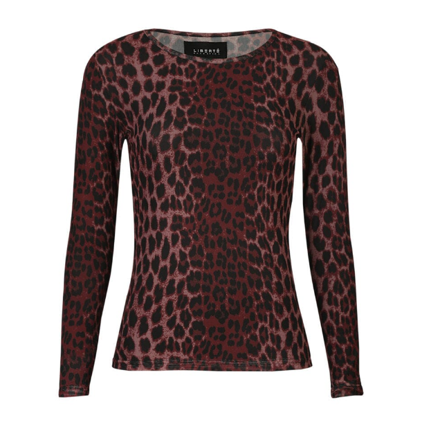 LIBERT ESSENTIEL MESH LS TSHIRT BORDEAUX LEO 